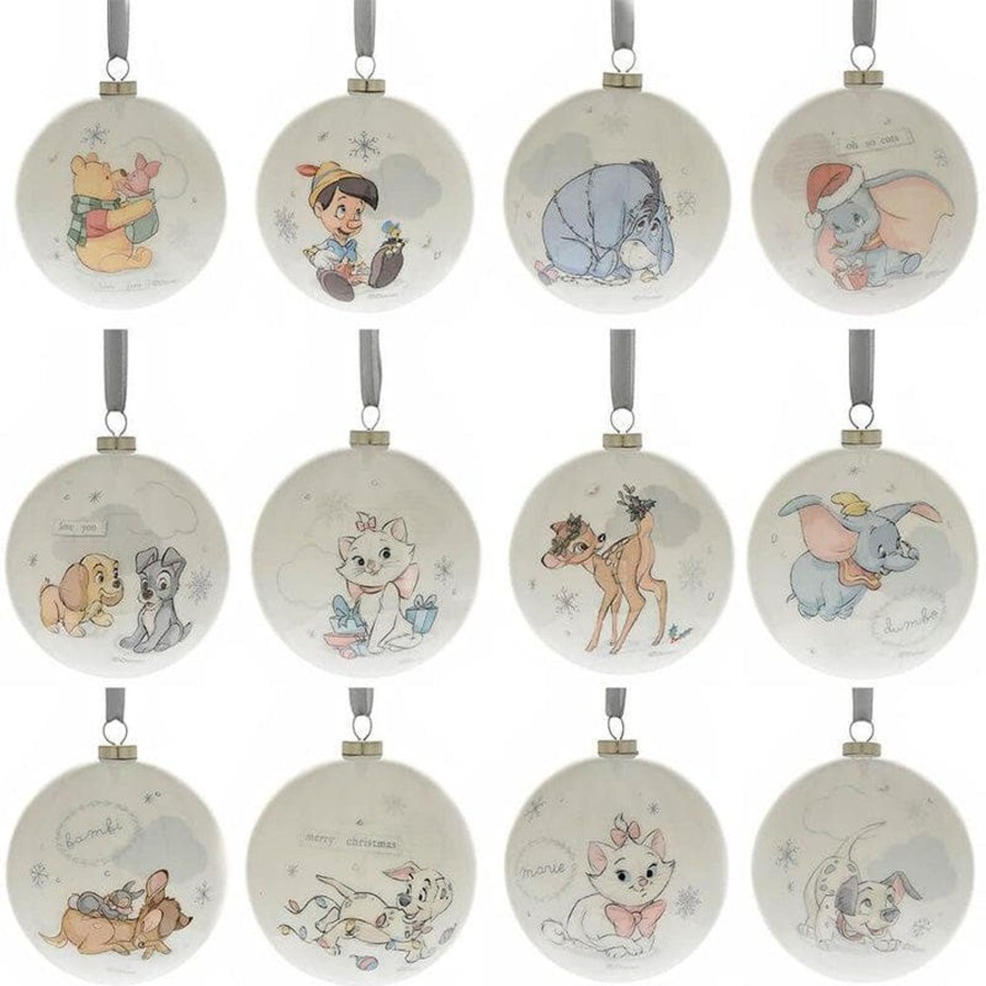 Babies & Toddlers Disney Christmas Playroom Decor | Magical Christmas: Set Of 12 Baubles