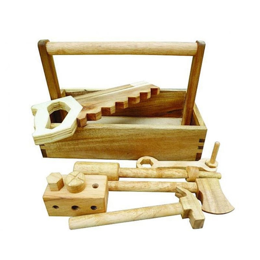 Kids Toys Qtoys Wooden Tool Boxes | Wooden Tool Set