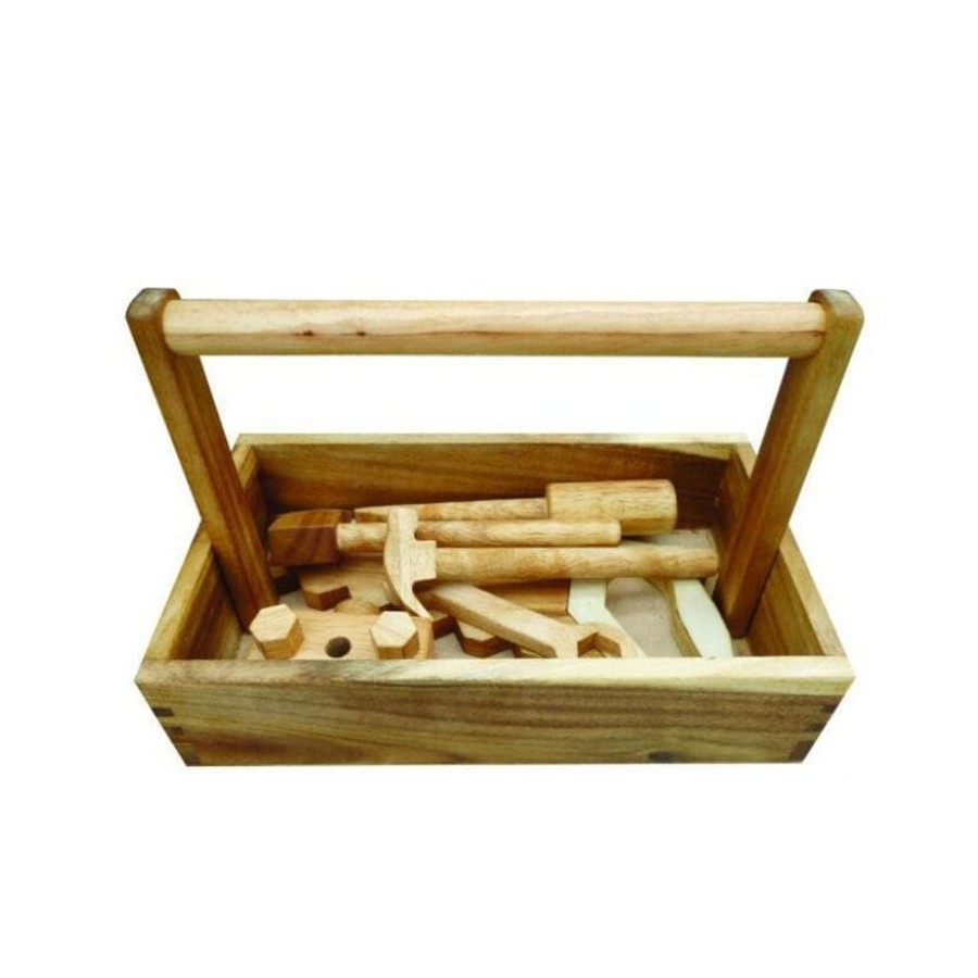 Kids Toys Qtoys Wooden Tool Boxes | Wooden Tool Set