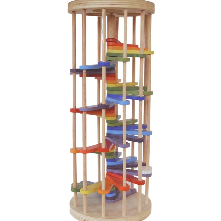 Kids Toys Qtoys Wooden Toys | Pound A Ball Tower