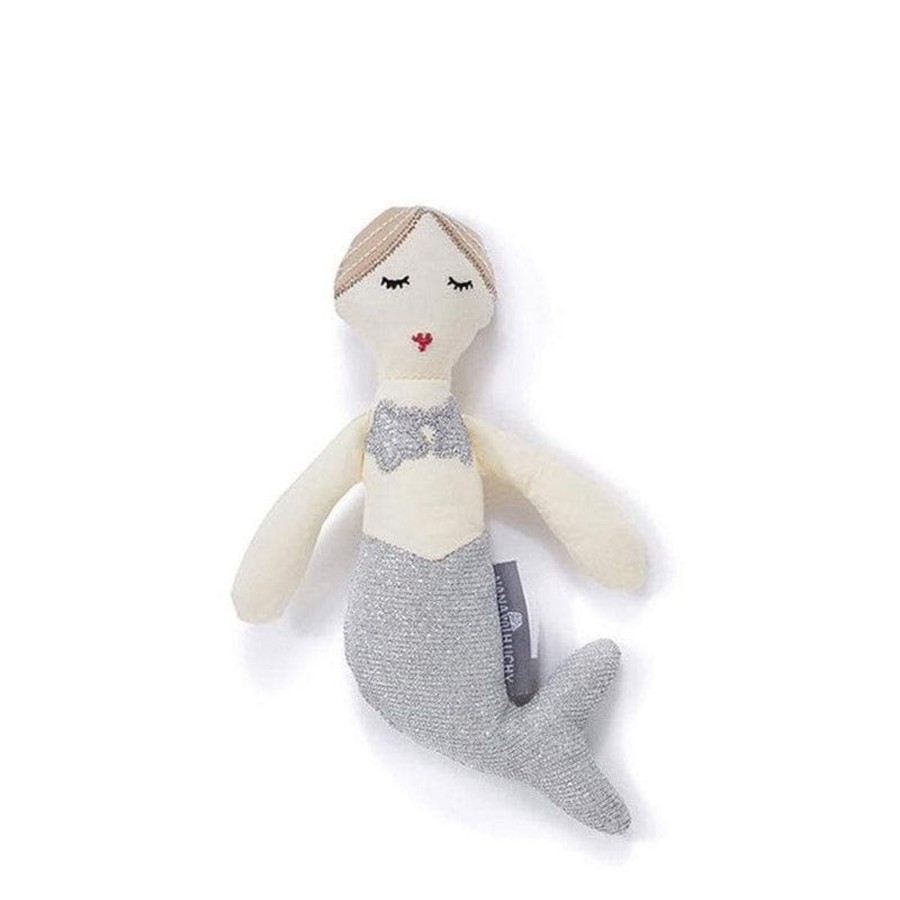 Babies & Toddlers Nana Huchy Baby Keepsakes | Mimi Mermaid Rattle Silver