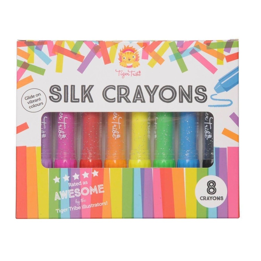 Kids Toys Tiger Tribe Colour & Paint | Silk Crayons