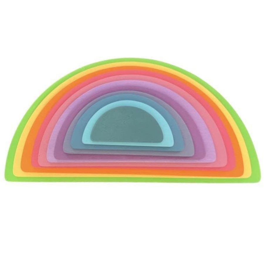 Kids Toys My Happy Helpers Wooden Rainbows | Large Pastel Semi Circles