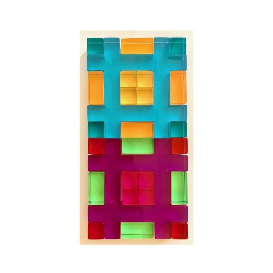 Kids Toys Papoose Gem Blocks | Lucite Hashtag Set/26Pc