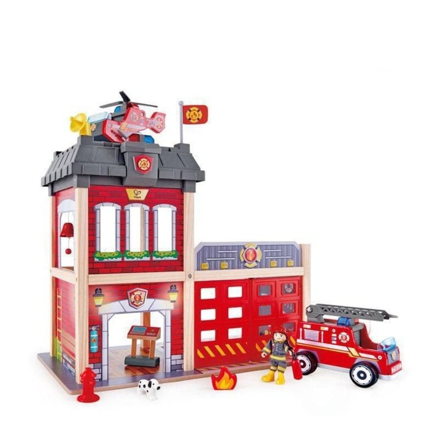 Kids Toys Hape Toy Garage & Ramps | Fire Station