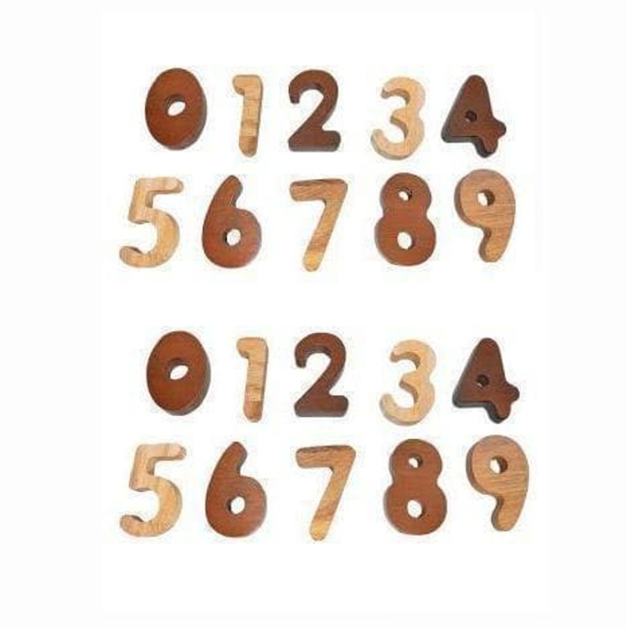 Kids Toys Qtoys Math & Numeracy | Wooden Number Set - Numeracy For Toddlers