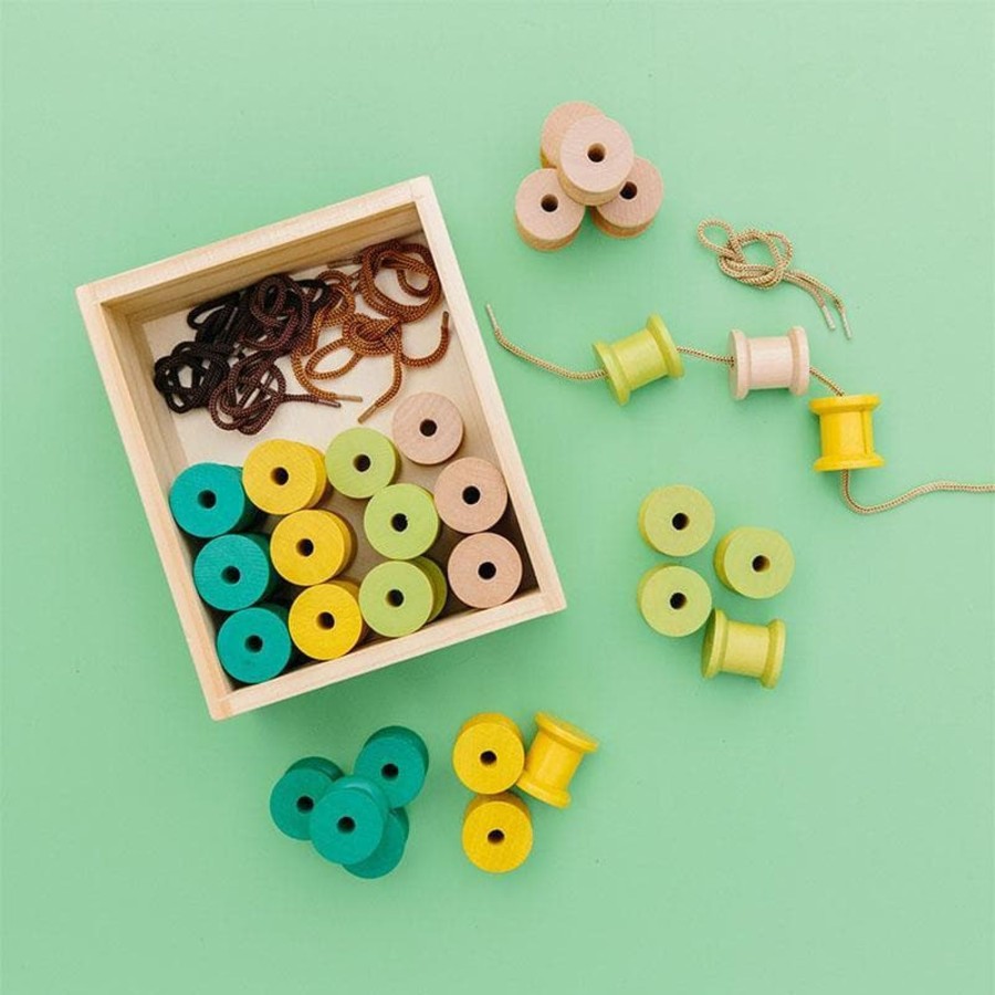 Kids Toys The Freckled Frog Craft Kits | Wooden Cotton Reels