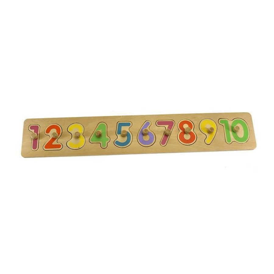 Kids Toys Kaper Kidz Wooden Puzzles | Number Puzzle With Peg