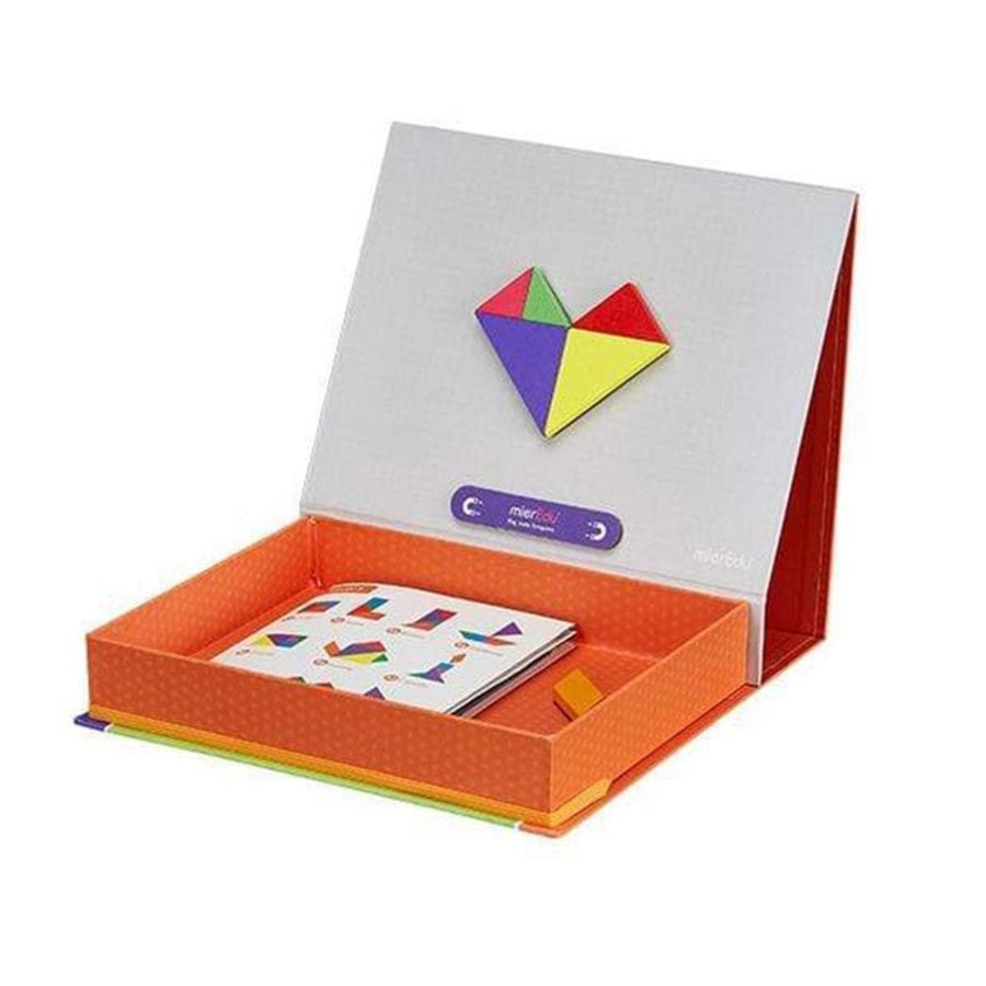 Kids Toys mierEdu Wooden Puzzles | Magnetic Tangram - Starter Kit