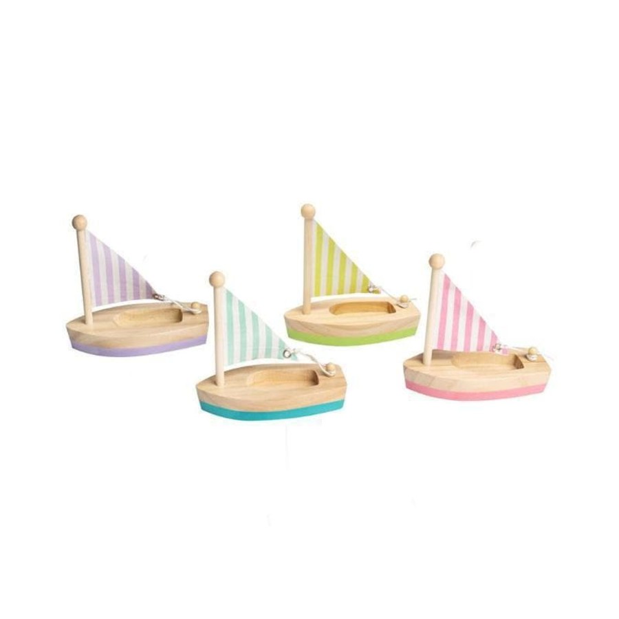 Kids Toys Kaper Kidz Toy Boats | Calm And Breezy Wooden Small Sailboat