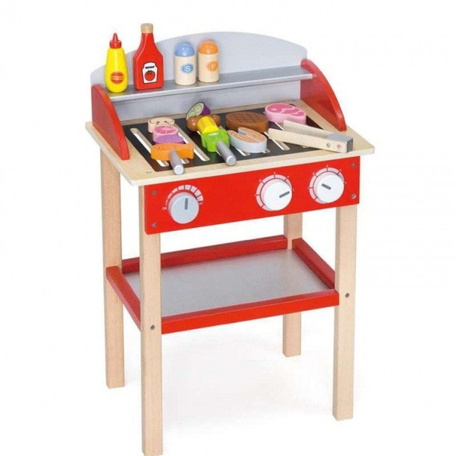 Kids Toys Viga Toys Kitchen Accessories | Wooden Bbq