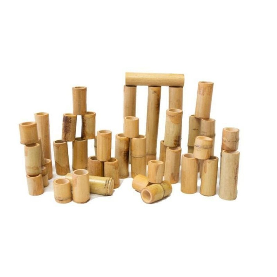 Kids Toys Qtoys Math & Numeracy | Bamboo Counting And Building Set 40 Pcs.