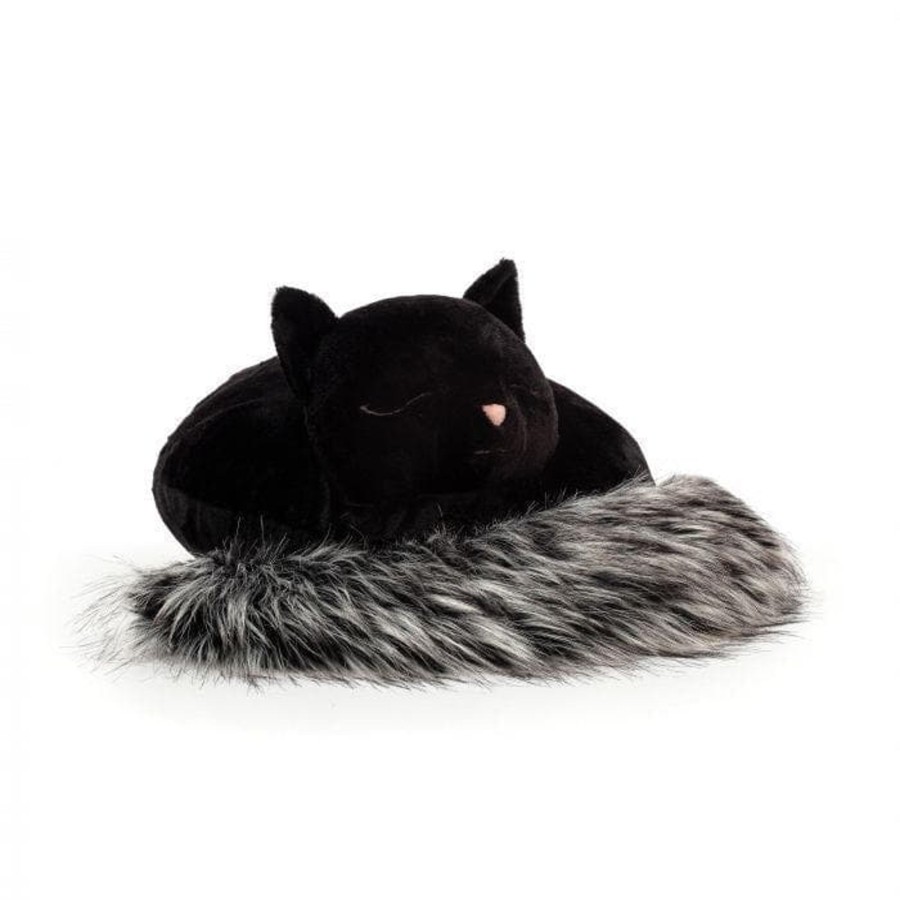 Babies & Toddlers Jellycat Soft Toys | Jellycat Nestie Cat Black