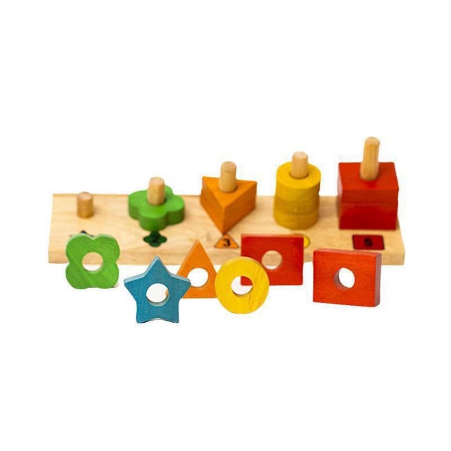 Kids Toys Qtoys Wooden Toys | Counting Stair