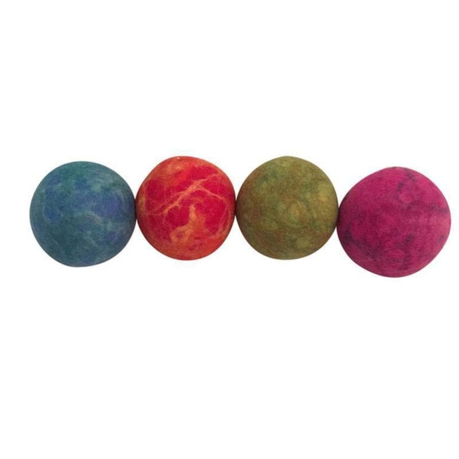 Kids Toys Papoose Sensory Play | Marble Balls 13Cm - 4Pc