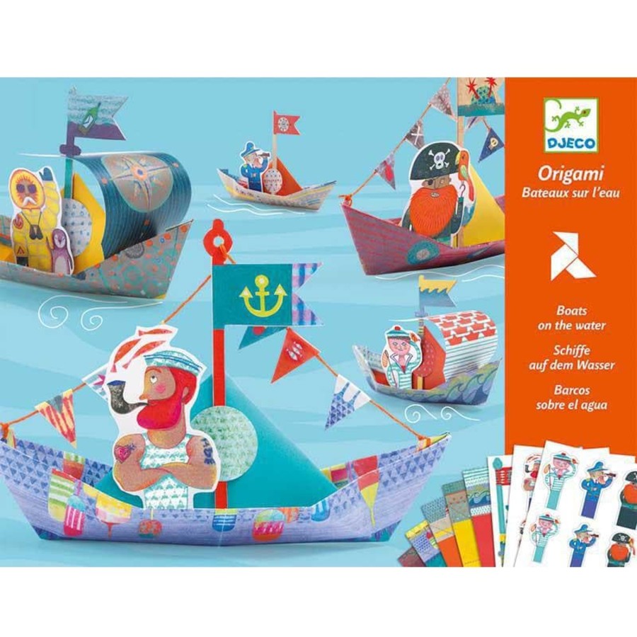 Kids Toys Djeco Colour & Paint | Floating Boats Origami