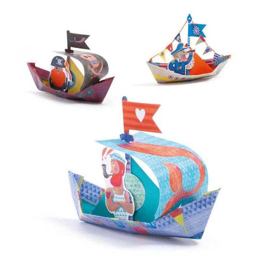 Kids Toys Djeco Colour & Paint | Floating Boats Origami