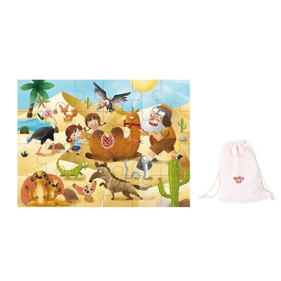 Kids Toys Tooky Toys Jigsaws | Desert Exploration Jigsaw Puzzle - 24Pcs