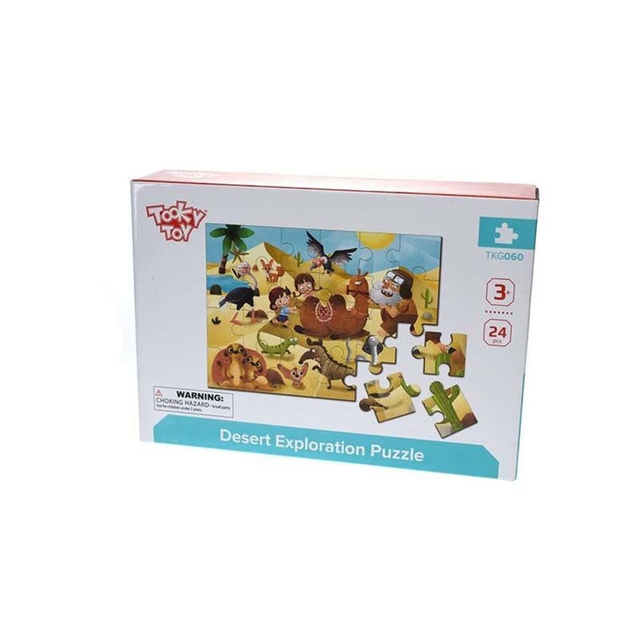 Kids Toys Tooky Toys Jigsaws | Desert Exploration Jigsaw Puzzle - 24Pcs