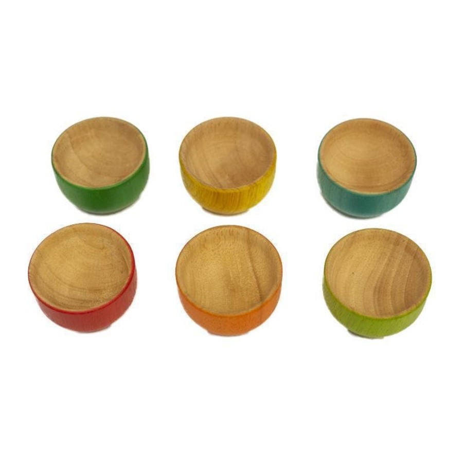 Kids Toys Qtoys Loose Parts Play | Montessori Inspired Rainbow Sorting Bowls