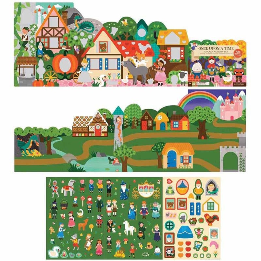 Kids Toys Petit Collage Colour & Paint | Once Upon A Time Sticker Activity Set