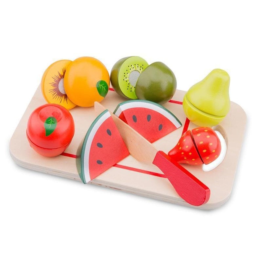 Kids Toys New Classic Toys Wooden Food Sets | Wooden Velcro Cutting Fruits