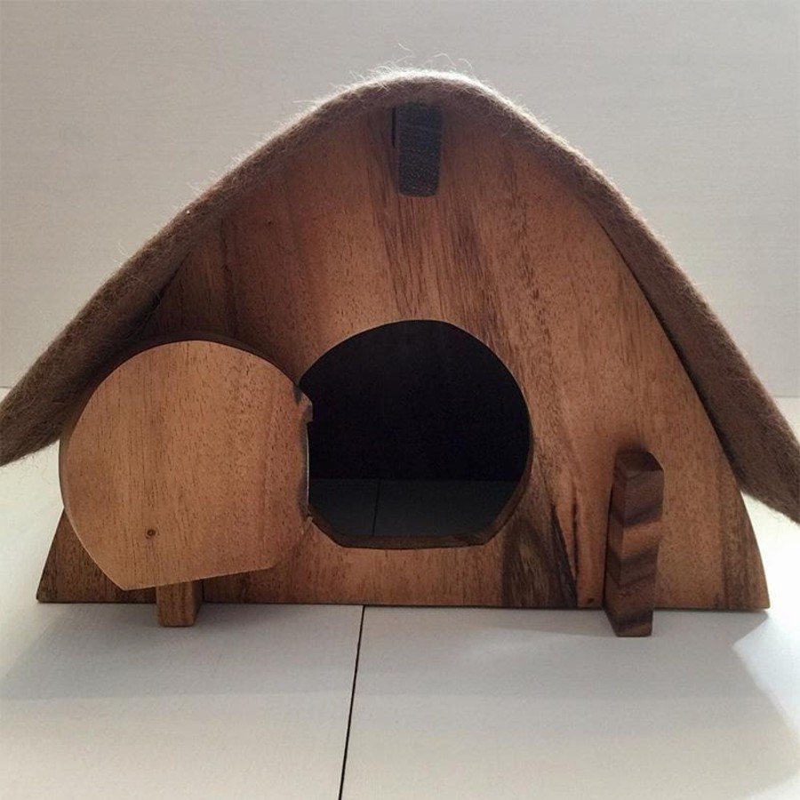 Kids Toys Papoose Felt Toys | Hobbit House With Felt Roof