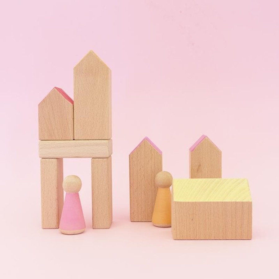 Kids Toys Euca Building Playscapes | Wooden Houses