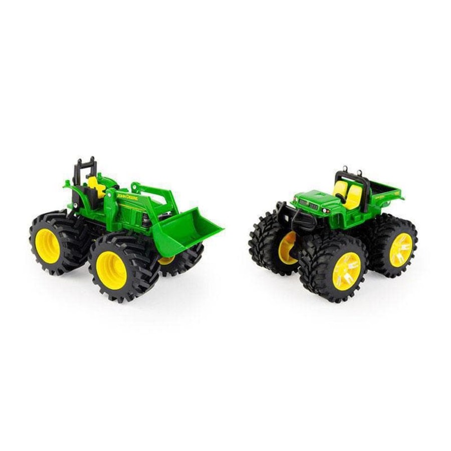 Kids Toys John Deere Construction Vehicle Toys | Monster Treads 12Cm - 2 Pack