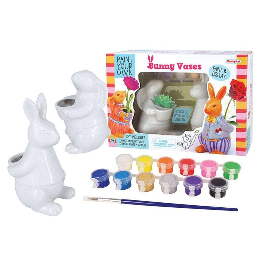 Kids Toys Kaper Kidz Craft Kits | Pyo Bunny Vases Craft Kit