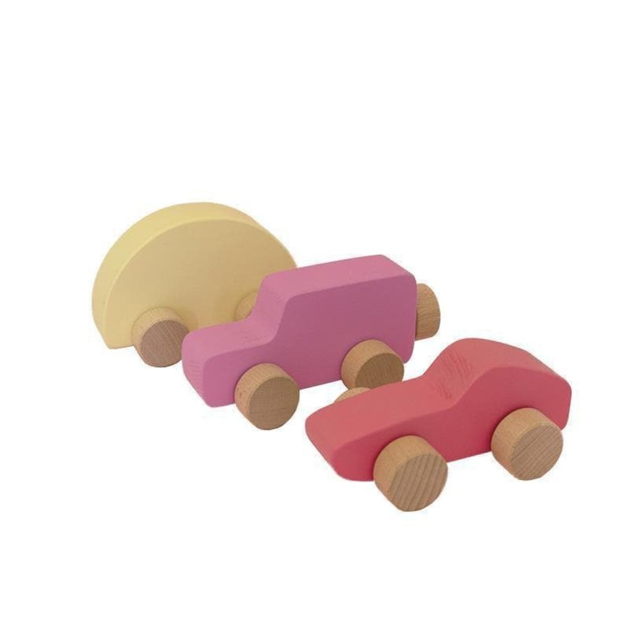 Kids Toys Euca Small World Play | Rainbow Car Set