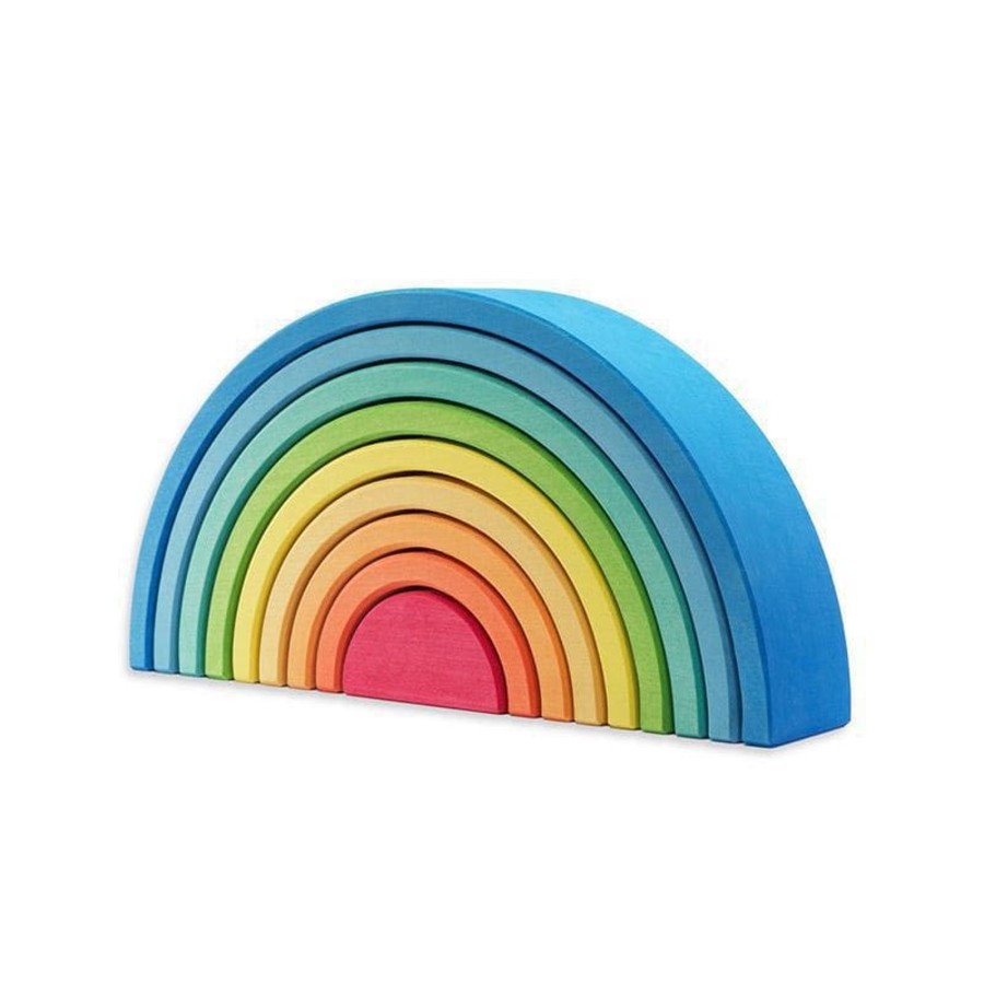 Kids Toys Ocamora Wooden Rainbows | Rainbow - 9 Piece