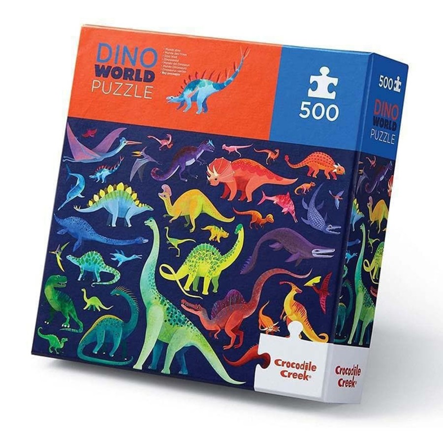 Kids Toys Crocodile Creek Jigsaws | Family Puzzle 500Pc - Dino World