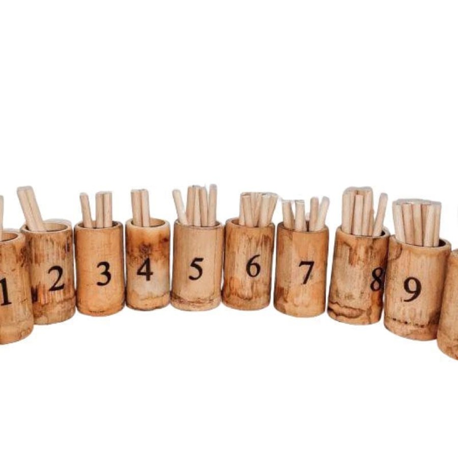 Kids Toys Qtoys Math & Numeracy | Bamboo Counting Set