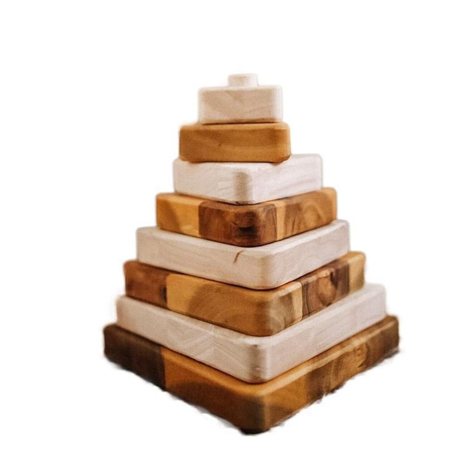 Kids Toys Qtoys Wooden Toys | Stacking Triangle