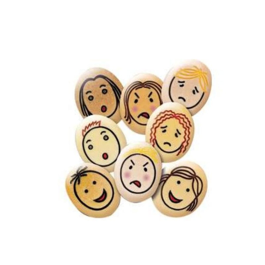 Kids Toys Educational Experience Mindfulness | Jumbo Emotion Stones Set Of 8