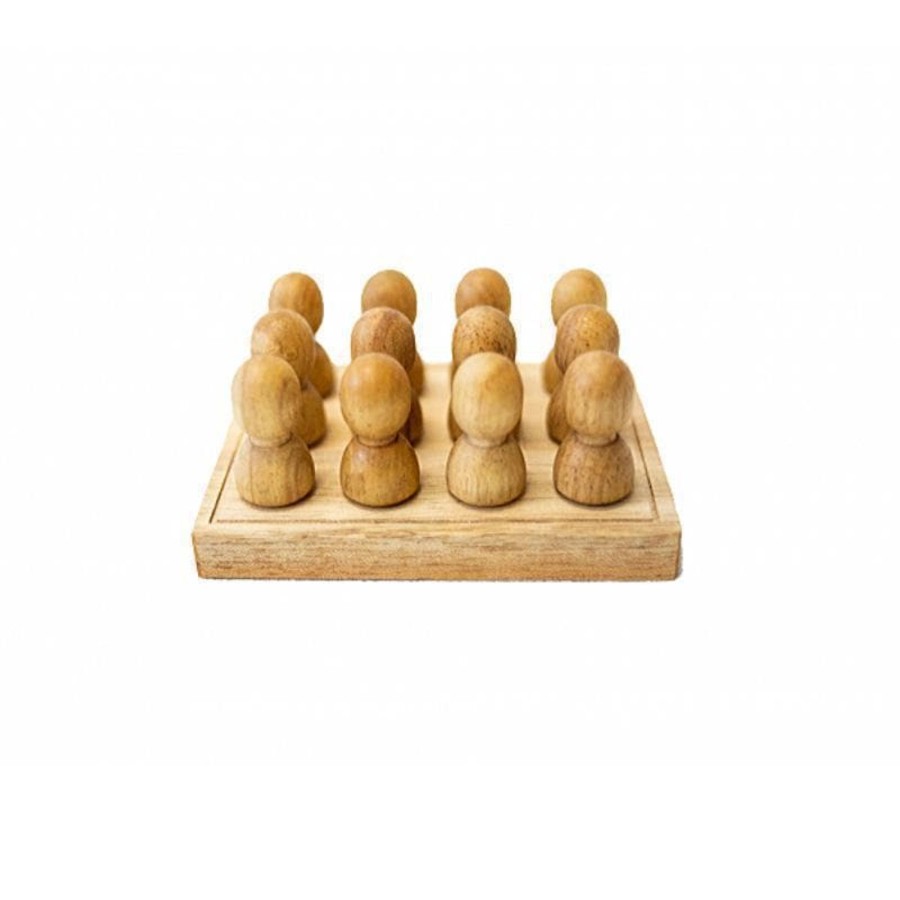 Kids Toys Qtoys Steiner/Waldorf Inspired | Large Natural People In Tray