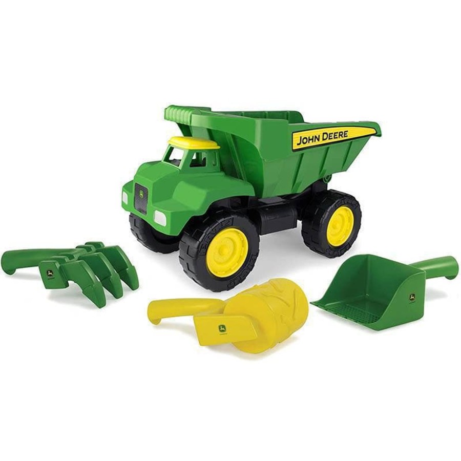 Kids Toys John Deere Toy Trucks | John Deere 38Cm Big Scoop Dump Truck With Garden Tools