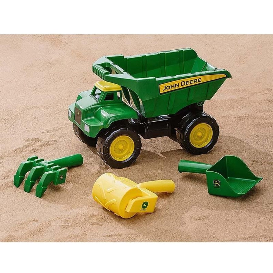 Kids Toys John Deere Toy Trucks | John Deere 38Cm Big Scoop Dump Truck With Garden Tools