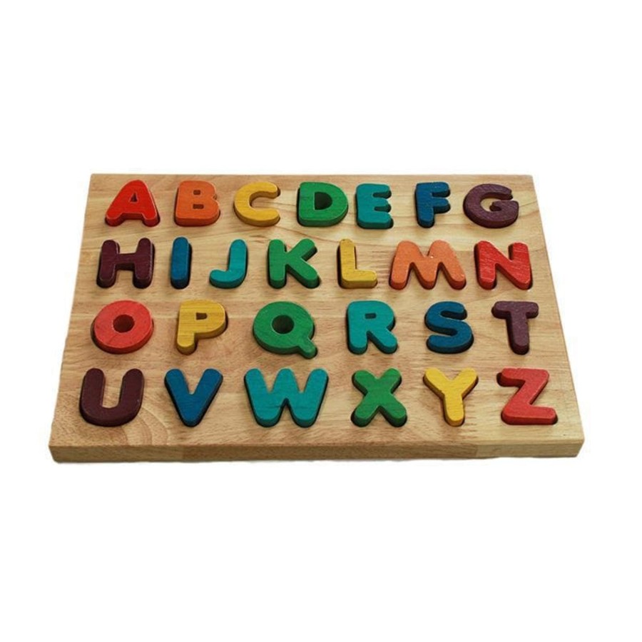 Kids Toys Qtoys Wooden Puzzles | Capital Letter Puzzle