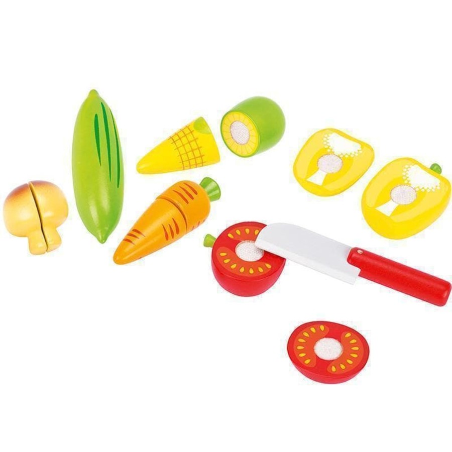 Kids Toys GOKI Wooden Food Sets | Cutting Vegetables With Velcro