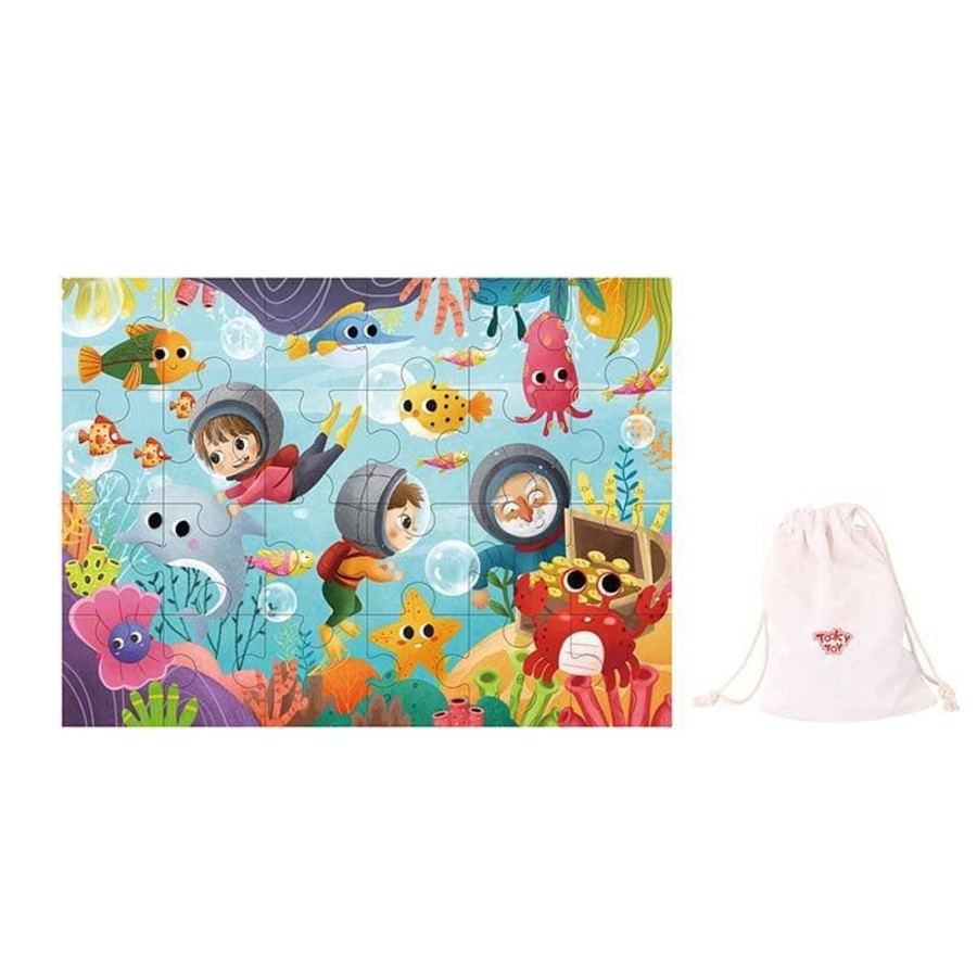 Kids Toys Tooky Toys Jigsaws | Marine Exploration Jigsaw Puzzle - 24Pcs