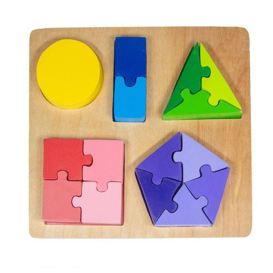 Kids Toys Kiddie Connect Math & Numeracy | Jigsaw Shape Fraction Puzzle