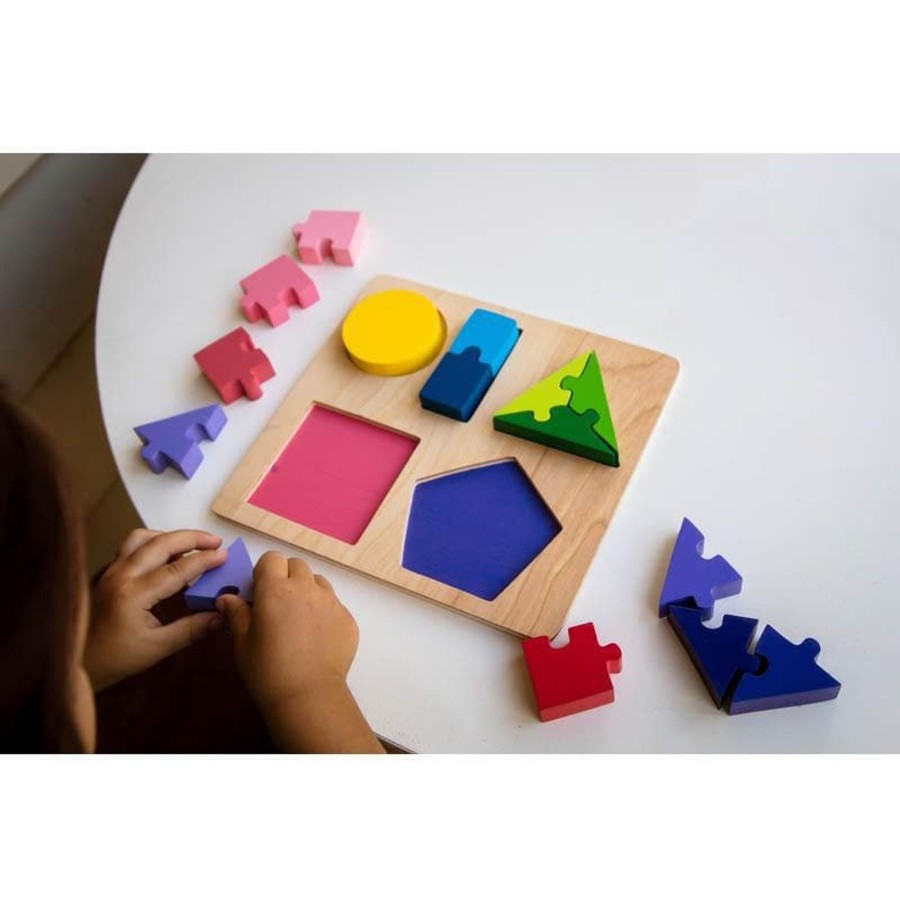 Kids Toys Kiddie Connect Math & Numeracy | Jigsaw Shape Fraction Puzzle