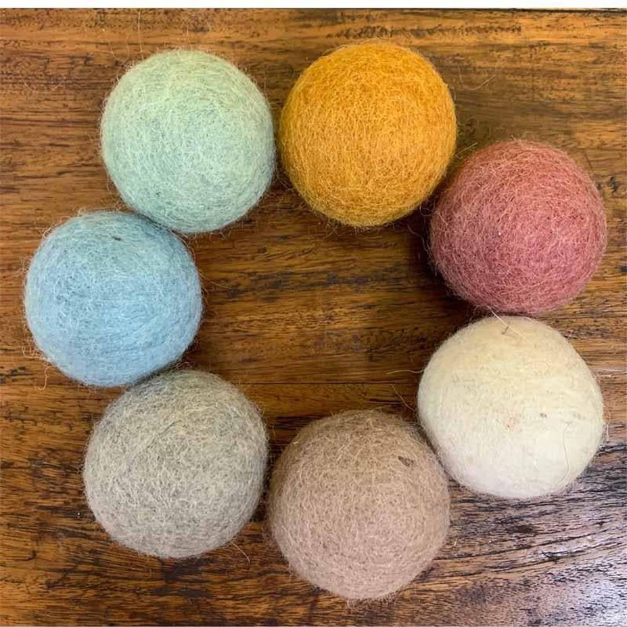 Kids Toys Papoose Felt Toys | Earth Felt Balls 5Cm/7 Pieces