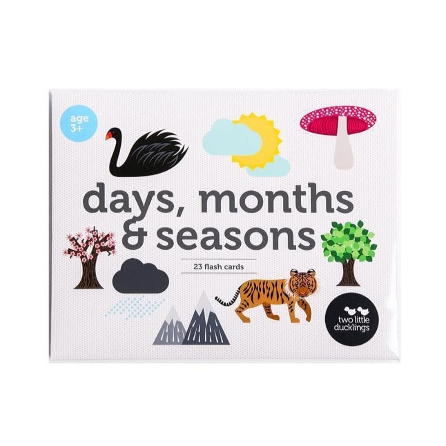 Kids Toys Two Little Ducklings Flashcards | Days, Months, Season Flashcards