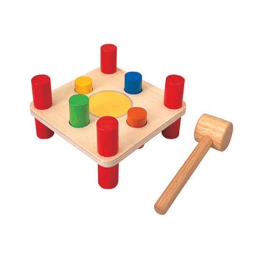 Kids Toys Plan Toys Wooden Puzzles | Hammer Pegs