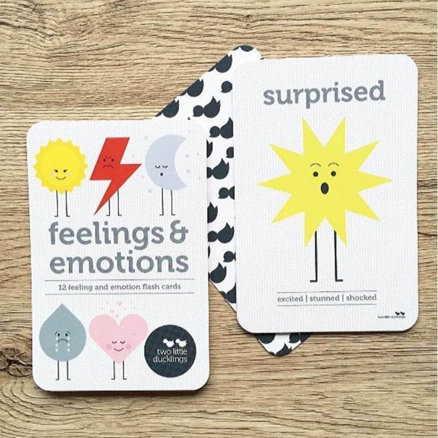 Kids Toys Two Little Ducklings Flashcards | Feeling And Emotion Flashcards Set