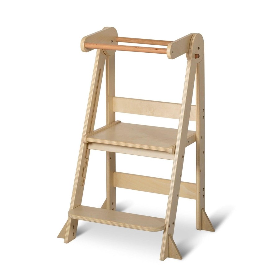 Learning Towers Little Risers | Folding Learning Tower - Varnish