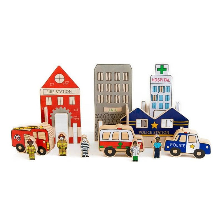 Kids Toys The Freckled Frog Fire Truck Toys | Happy Architect - Emergency Set